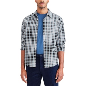 image:imageDockers Mens Regular Fit Long Sleeve Casual Shirt Regular and Big amp TallMountain Creek Blue Plaid
