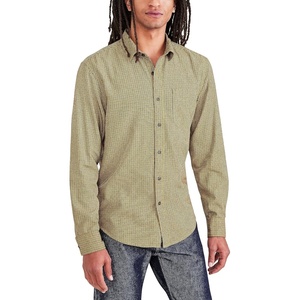 image:imageDockers Mens Regular Fit Long Sleeve Casual Shirt Regular and Big amp TallNugget Gold