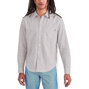 image:imageDockers Mens Regular Fit Long Sleeve Casual Shirt Regular and Big amp TallPurple Dove