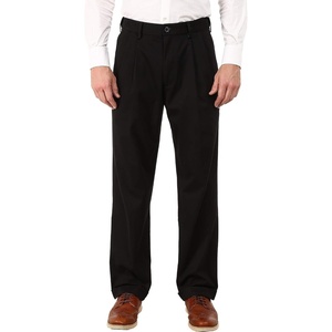image:imageDockers Mens Relaxed Fit Comfort Khaki Pants  PleatedBlack Metal Stretch