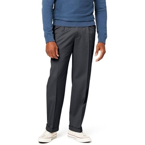 image:imageDockers Mens Relaxed Fit Comfort Khaki Pants  PleatedDark Charcoal Heather Stretch