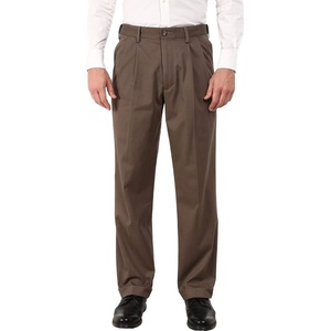image:imageDockers Mens Relaxed Fit Comfort Khaki Pants  PleatedDark Pebble Non Stretch
