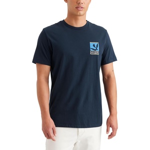 image:imageDockers Mens Slim Fit Short Sleeve Graphic Tee ShirtBird and Whale Navy Blazer