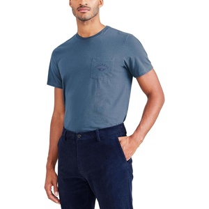 image:imageDockers Mens Slim Fit Short Sleeve Graphic Tee ShirtBlue Fusion Fan Logo
