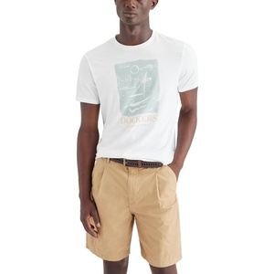image:imageDockers Mens Slim Fit Short Sleeve Graphic Tee ShirtCity By the Bay Lucent White