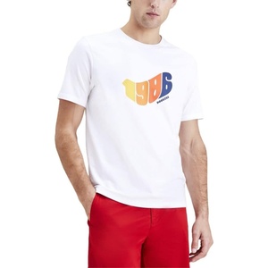 image:imageDockers Mens Slim Fit Short Sleeve Graphic Tee ShirtLucent White 1986 Grove