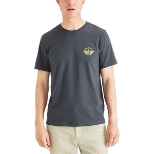 image:imageDockers Mens Slim Fit Short Sleeve Graphic Tee ShirtOmbre Blue