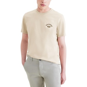 image:imageDockers Mens Slim Fit Short Sleeve Graphic Tee ShirtSahara Khaki