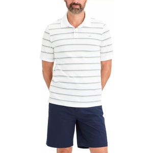 image:imageDockers Mens Slim Fit Short Sleeve PoloBaldwin Lucent White Stripe