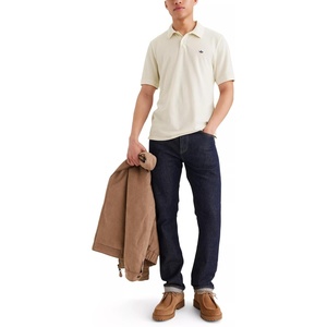 image:imageDockers Mens Slim Fit Short Sleeve PoloButtercream