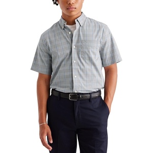 image:imageDockers Mens Supreme Flex Long Sleeve Button Up ShirtGrey Plaid