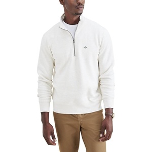 image:imageDockers mens Regular Fit Long Sleeve 14 Zip Fleece SweatshirtCream Heather