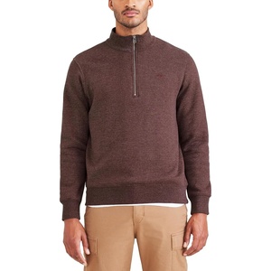 image:imageDockers mens Regular Fit Long Sleeve 14 Zip Fleece SweatshirtDecadent Chocolate Brown