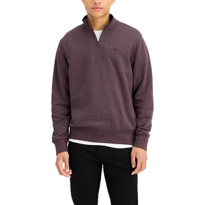 image:imageDockers mens Regular Fit Long Sleeve 14 Zip Fleece SweatshirtHeather Winetasting
