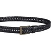 image:imageDOCKERS Mens Braided Leather Belt Fully Adjustable Casual Strap for Everyday WearBlack Glazed