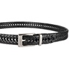 image:imageDOCKERS Mens Braided Leather Belt Fully Adjustable Casual Strap for Everyday WearBlack Lace