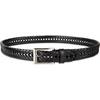 image:imageDOCKERS Mens Braided Leather Belt Fully Adjustable Casual Strap for Everyday WearBlack Silver Buckle