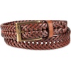 image:imageDOCKERS Mens Braided Leather Belt Fully Adjustable Casual Strap for Everyday WearTan