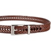 image:imageDOCKERS Mens Braided Leather Belt Fully Adjustable Casual Strap for Everyday WearTan Lace