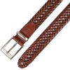 image:imageDOCKERS Mens Braided Leather Belt Fully Adjustable Casual Strap for Everyday WearTan Lace