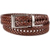 image:imageDOCKERS Mens Braided Leather Belt Fully Adjustable Casual Strap for Everyday WearTan Lace