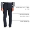 image:imageDOCKERS Mens City Trouser Slim Fit Smart 360 Tech PantsNightwatch Blue