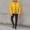 image:imageDOCKERS Mens Dockers Mens Recycled Quilted Hooded Puffer JacketGold