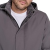 image:imageDOCKERS Mens Lightweight Walking Coat With Removable HoodAsphalt