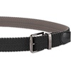 image:imageDOCKERS Mens Reversible Stretch Fabric Braid Belt  Summer Belt Golf Belt NauticalBlackGray