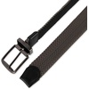 image:imageDOCKERS Mens Reversible Stretch Fabric Braid Belt  Summer Belt Golf Belt NauticalBlackGray
