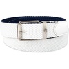 image:imageDOCKERS Mens Reversible Stretch Fabric Braid Belt  Summer Belt Golf Belt NauticalWhiteNavy