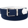 image:imageDOCKERS Mens Reversible Stretch Fabric Braid Belt  Summer Belt Golf Belt NauticalWhiteNavy