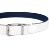 image:imageDOCKERS Mens Reversible Stretch Fabric Braid Belt  Summer Belt Golf Belt NauticalWhiteNavy