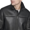 image:imageDOCKERS Mens Stand Collar Faux Shearling JacketBlack