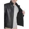 image:imageDOCKERS Mens Stand Collar Faux Shearling JacketBlack