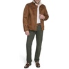 image:imageDOCKERS Mens Stand Collar Faux Shearling JacketCognac