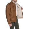 image:imageDOCKERS Mens Stand Collar Faux Shearling JacketCognac