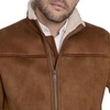 image:imageDOCKERS Mens Stand Collar Faux Shearling JacketCognac