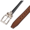 image:imageDOCKERS Mens Twoinone Reversible Rotative Buckle Everyday Casual Dress Belt Regular and Big amp Tall SizingBlackCognac
