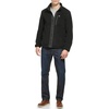 image:imageDOCKERS Mens Zip Front Sherpa Fleece Jacket With Chest PocketBlack