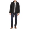 image:imageDOCKERS Mens Zip Front Sherpa Fleece Jacket With Chest PocketBlack