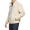 image:imageDOCKERS Mens Zip Front Sherpa Fleece Jacket With Chest PocketKhaki