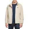 image:imageDOCKERS Mens Zip Front Sherpa Fleece Jacket With Chest PocketKhaki