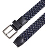 image:imageDockers Mens 1 38 in Stretch Fabric Braided BeltBlackGreyNavy