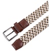 image:imageDockers Mens 1 38 in Stretch Fabric Braided BeltBrownBeigeCream