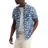 image:imageDockers Mens Dockers Mens Regular Fit Short Sleeve Ultimate ShirtOcean Blue Italian Print