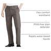 image:imageDockers Mens Dockers Mens Signature Khaki Classic Fit Iron Free with Stain Defender Regular and Big amp TallDark Pebble Stretch