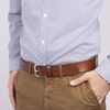 image:imageDockers Mens Leather Casual Belt Everyday Style Regular and Big amp Tall SizingTan
