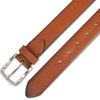 image:imageDockers Mens Leather Casual Belt Everyday Style Regular and Big amp Tall SizingTan Stretch