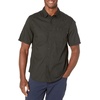 image:imageDockers Mens Regular Fit Short Sleeve Utility ShirtPirate Black  Solid Rip Stop